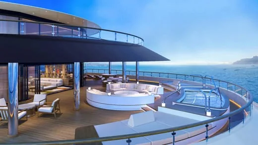Overwater terrace