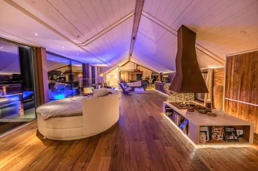 Suite lounge at night